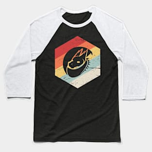 Retro 70s Dragon Icon Baseball T-Shirt